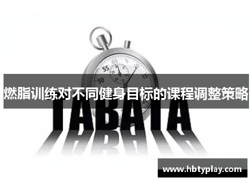燃脂训练对不同健身目标的课程调整策略 燃脂训练对不同健身目标的课程调整策略